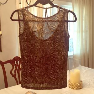 Animal Print Top. Sexy back!